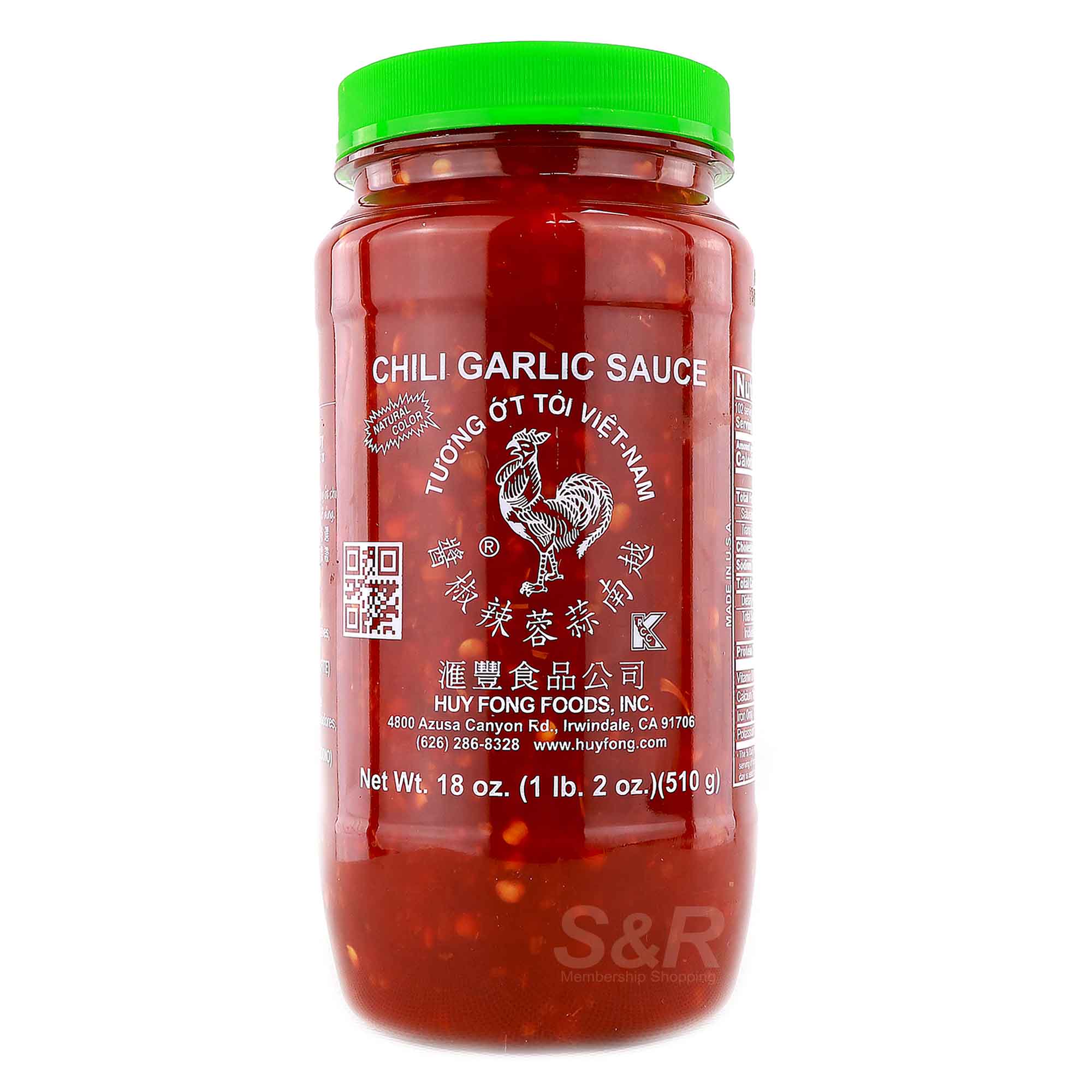 Tuong Ot Chili Garlic Sauce 510g